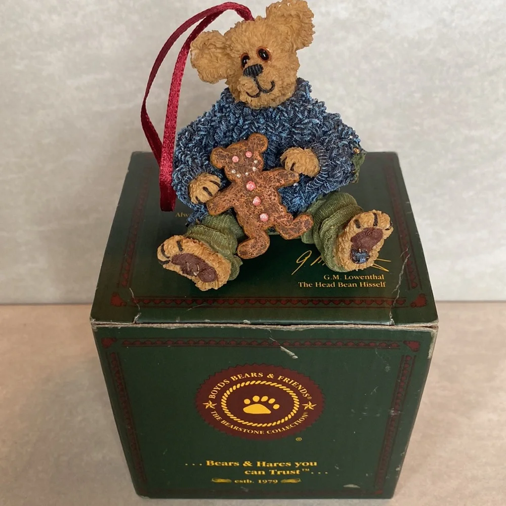 Boyd’s Bears Spicy Treat Kyle Beariman Vintage Collectible Christmas Ornament